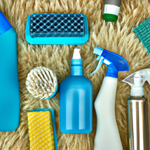 A selection of eco-friendly carpet cleaning products