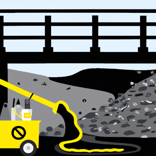 An illustration depicting the pollution caused by traditional road cleaning methods