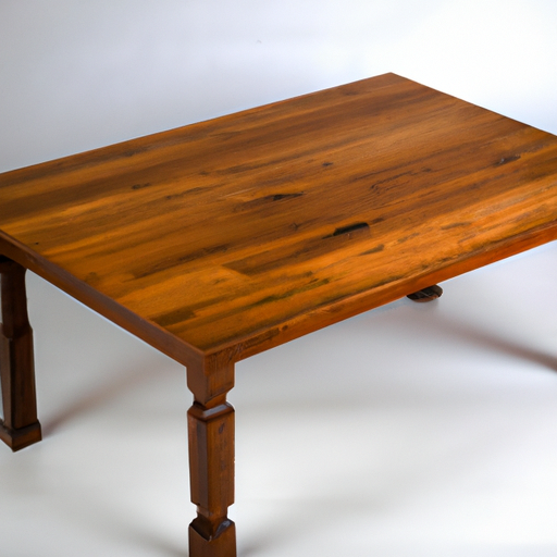 Image of a well-maintained wooden table showcasing its polished finish.