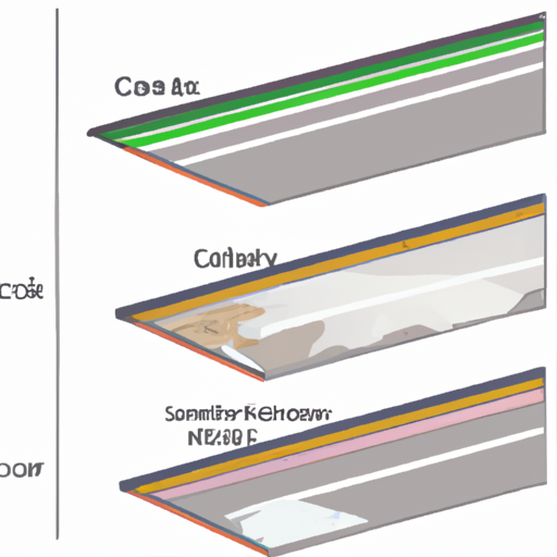 An illustration showing the different layers of a road, highlighting the importance of cleaning