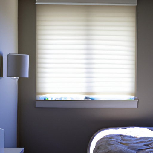 A bedroom featuring roller shades, highlighting their ability to provide both privacy and light control.