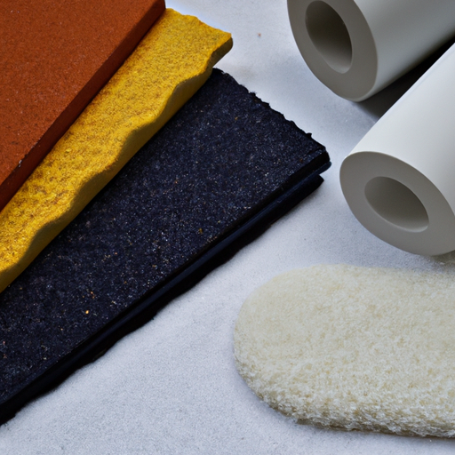 A photo of various carpet protection products such as stain repellants and carpet pads.