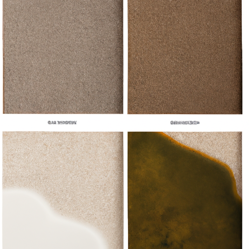A comparison image showing different results from various carpet cleaning methods.