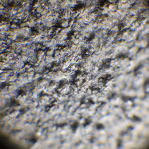 A magnified image of dust and dirt particles typically found in carpets