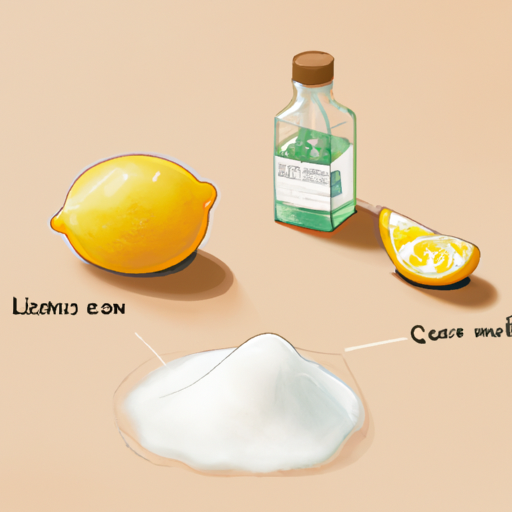 An illustration of lesser-known natural cleaning ingredients like lemon and salt