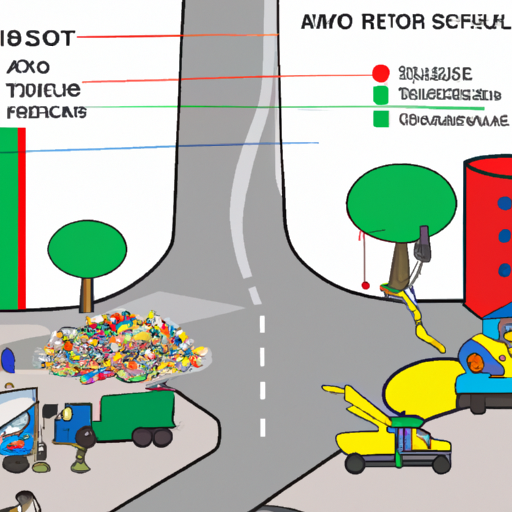 An illustration of the cost breakdown between regular road cleaning and major road repairs