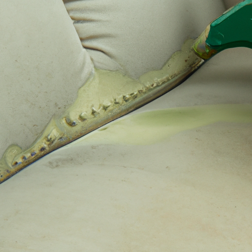 An image of a worn-out sofa being rejuvenated through professional cleaning